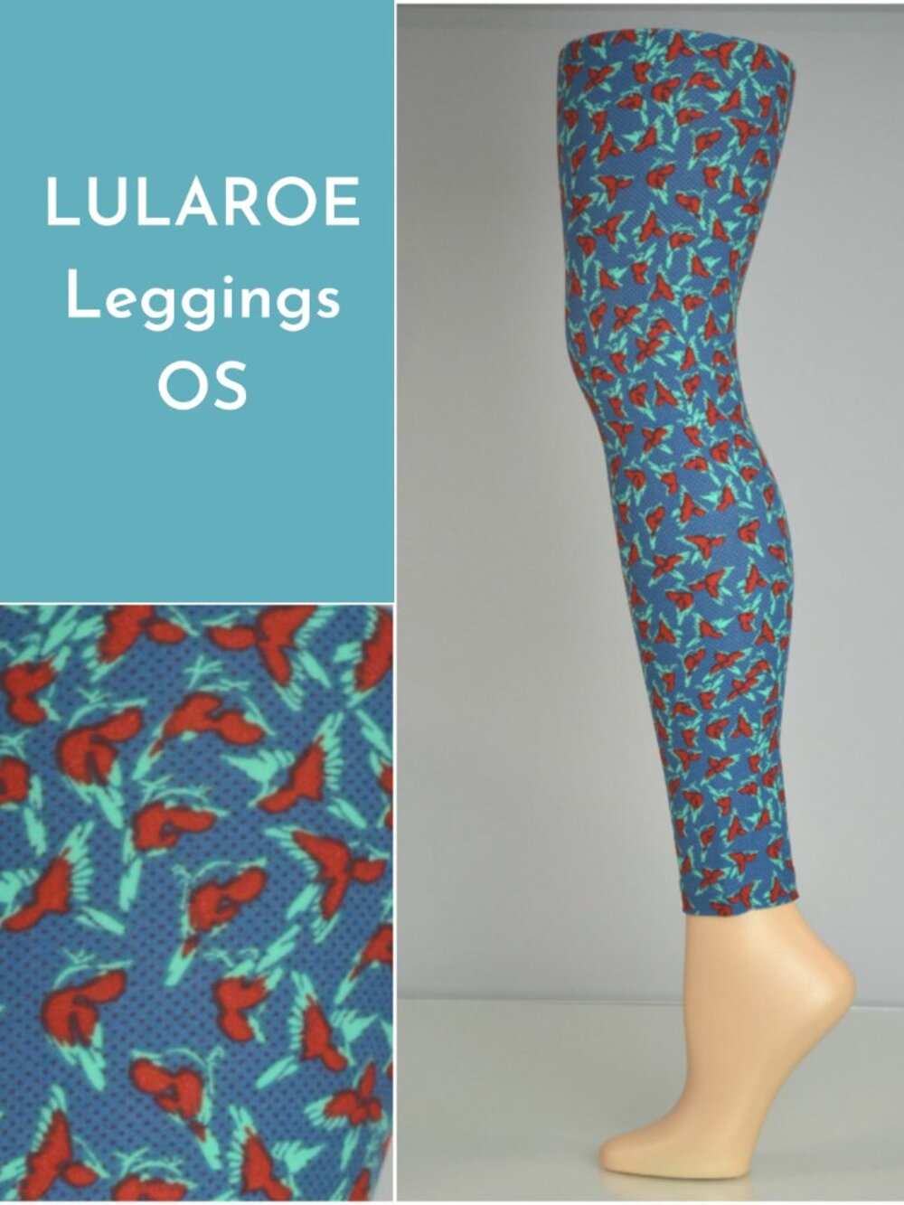 Lularoe Bird OS Leggings
